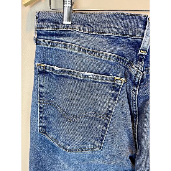 Levi Strauss 505 Straight Leg Denim Jeans Mens 36x32 Blokecore Classic Timeless - Picture 13 of 16